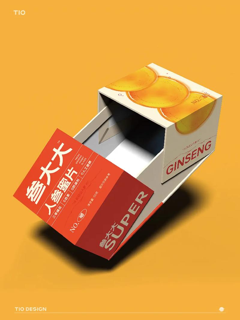 人参蜜片礼盒包装设计
